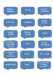 English Worksheet: Comparative superlative speaking cards