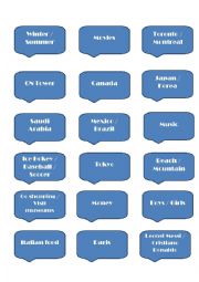 Comparative superlative speaking cards