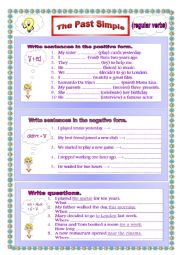 English Worksheet: The Past Simple