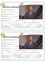 English Worksheet: Dwayne Johnson- The Rock