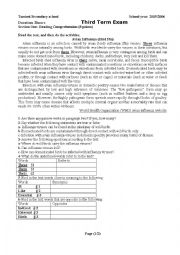 English Worksheet: AVIAN INFLUENZA