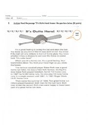 English Worksheet: Mid term (Parts of Speech, reading comprehension, writing)