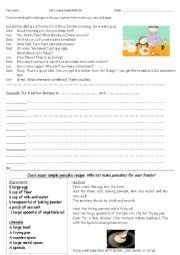 English Worksheet: Lets make breakfast (2)