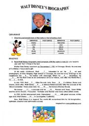 English Worksheet: a famous person biography