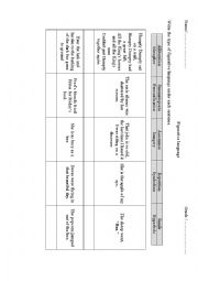 English Worksheet: Figurative Language Revision