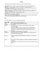 English Worksheet: Film Review 