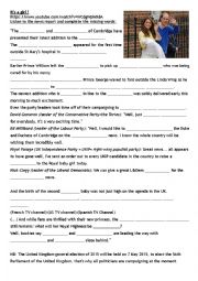 English Worksheet: Royal baby girl news report