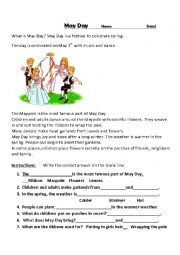 English Worksheet: May Day Traditions