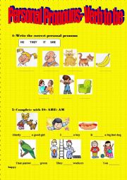 English Worksheet: personal pronouns