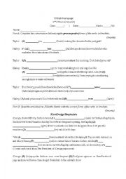 English Worksheet: Tense Quiz
