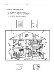 English Worksheet: Read the sentences and draw lines