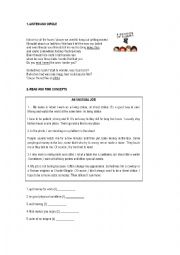 English Worksheet: PRACTICE ABOUT PRESENT CONTINOUS