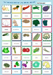 Vegetables worksheets