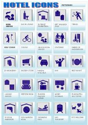 HOTEL ICONS PICTIONARY