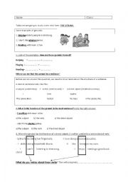 English Worksheet: gerund