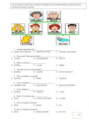 English Worksheet: My Cousin My Neighbour - Circle the correct answer