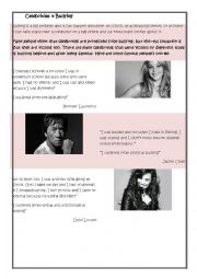 English Worksheet: Celebrities and bullying