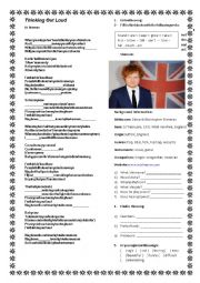 English Worksheet: Thinking out loud - Ed Sheeran