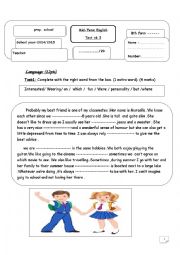 English Worksheet: 8th mid term 3