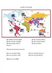 English Worksheet: Have you been to...?