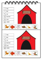 English Worksheet: Pets Game