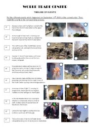 English Worksheet: September 11 Timeline