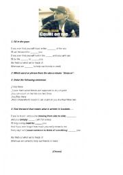 English Worksheet: Bruno Mars - Count on Me - Lyrics Worksheet - Various activities