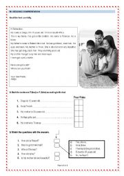 English Worksheet: test 5th