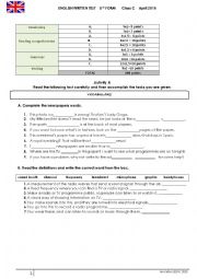 English Worksheet: The Press