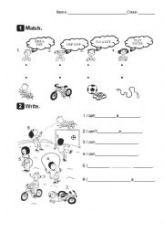 English Worksheet: Activities