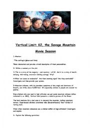 English Worksheet: Vertical Limit