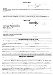 English Worksheet: Samples of writings for low level students