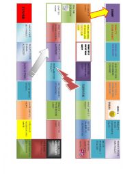 English Worksheet: Conversation Board Game