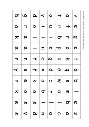 English Worksheet: word search shopping