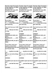 English Worksheet: Anything you want