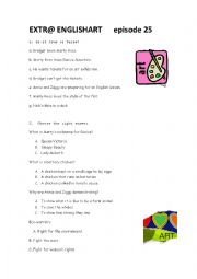 English Worksheet: Extr@ English Art episode 25