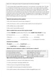 English Worksheet: conditional type3