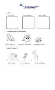 English Worksheet: adejctives