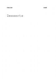 desserts hidden words