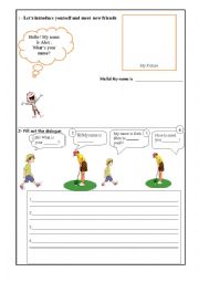 English Worksheet: introduce yourself