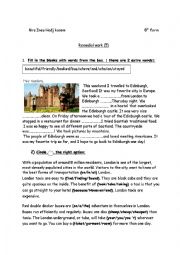 English Worksheet: remedial work