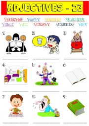 English Worksheet: adjectives - 23