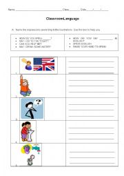 Classroom Language Exercise