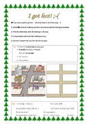 English Worksheet: find your way to your neighbor!