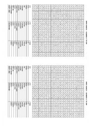 English Worksheet: Word Search - 1 to 100