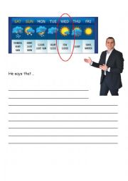 English Worksheet: Describe the weather