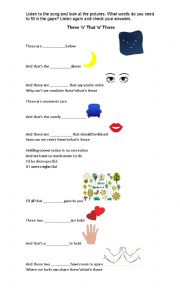 English Worksheet: These/ That / Those