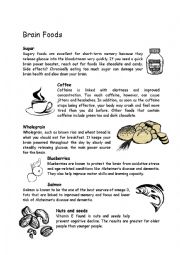 English Worksheet: Debate_Brain Foods