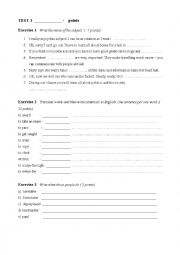 School vocabulary (test)