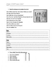 English Worksheet: A little bit of everything!